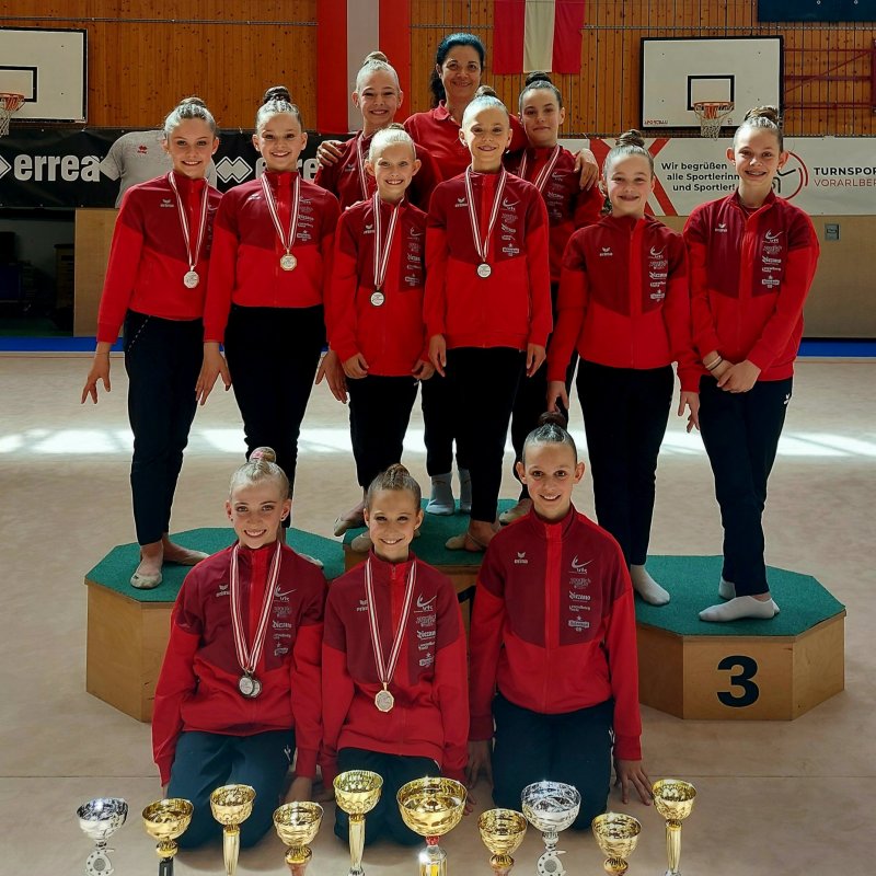 6 Medaillen für Vorarlbergs Nachwuchs Gymnastinnen